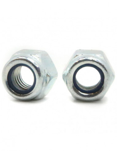 Self-locking nut M8 DIN 982 ISO 7040 - galvanized - 20 pieces