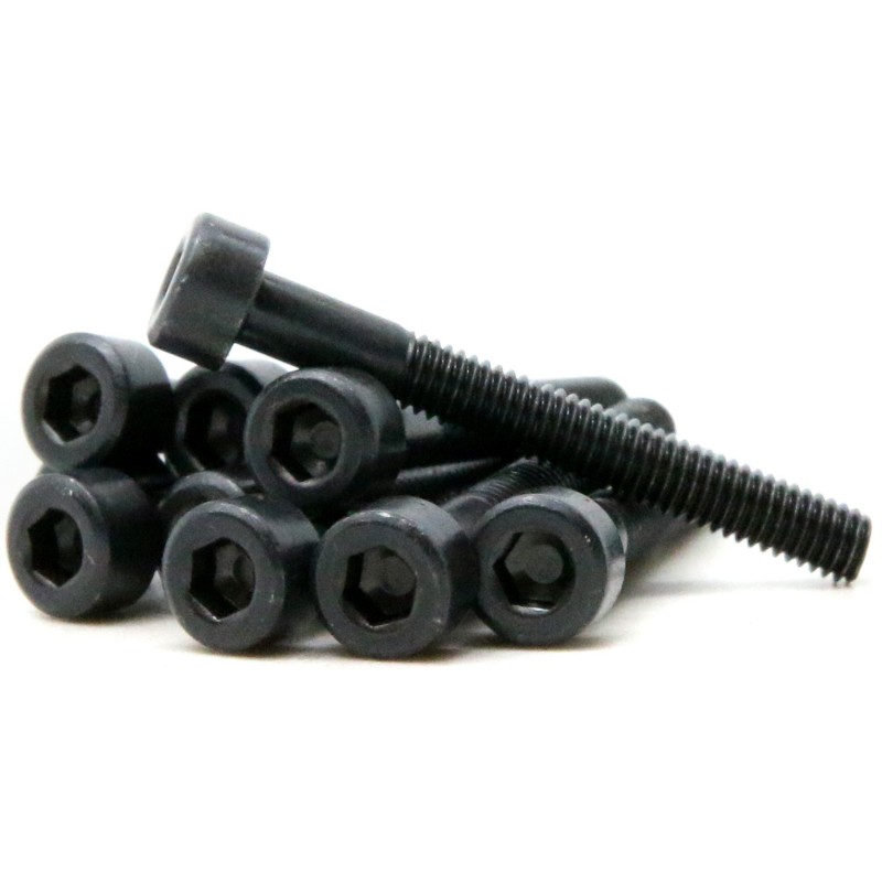 Zylinderschrauben mit Innensechskant M3x25mm DIN 912 ISO 4762 - schwarz