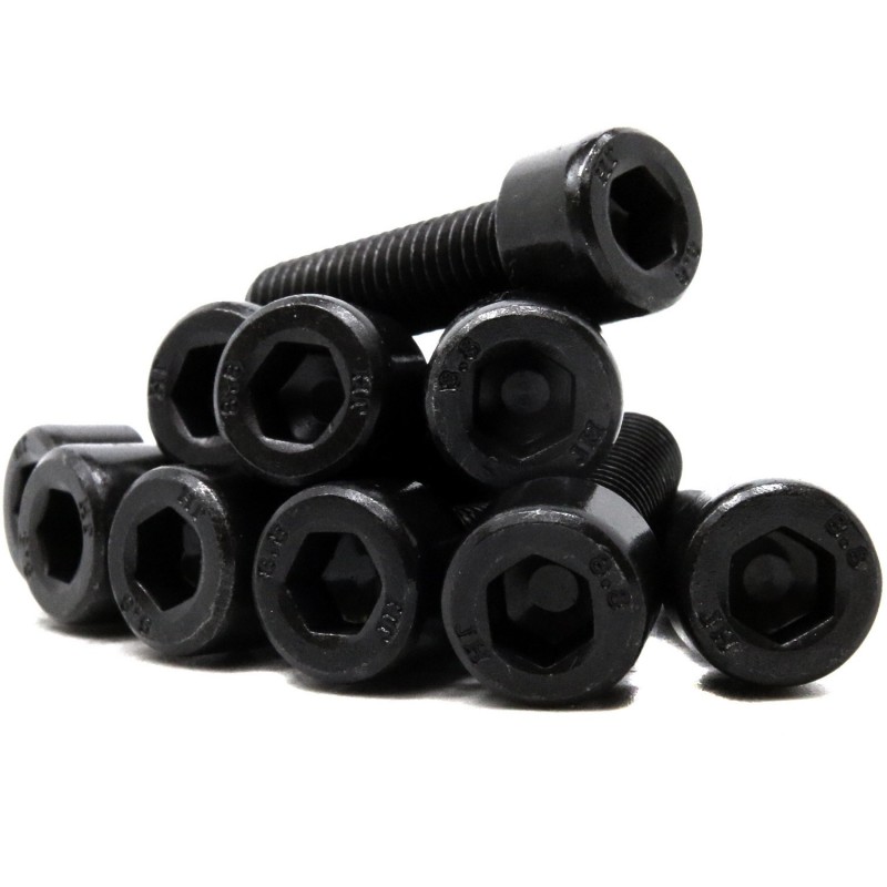 Zylinderschrauben mit Innensechskant M6x30mm DIN 912 ISO 4762 schwarz