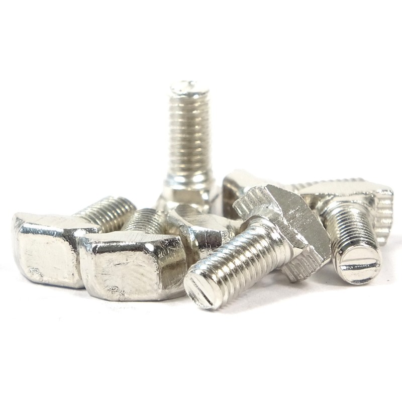 Hammerkopfschraube M6x16 für 8mm-Nut - 10 Stück.