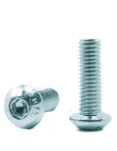 Socket Head Button Screw M5x14mm ISO 7380-1 - Silver - 20 pieces