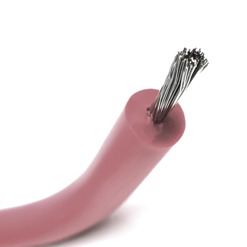 Silicone cable 24AWG / 0,2mm2 - red - 10m