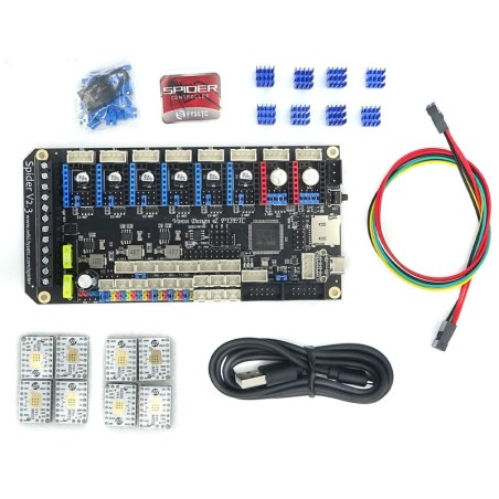 FYSETC Spider Hauptplatine v2.3 + Stepsticks TMC S2209
