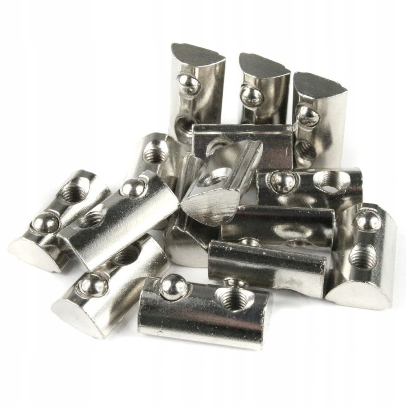 Nakrętka z kulką M4 do rowka 6mm - 10 szt.