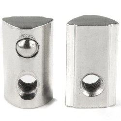 M4 Roll-In T-Mutter mit Kugelfeder für 6mm Nut - 10 Stk.