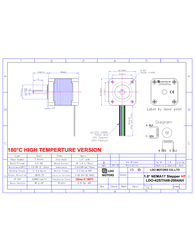 Schrittmotor LDO-42STH48-2004AH | HOBBY-STORE