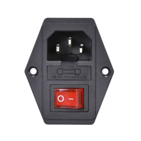 IEC320 C14 power socket with 10A fuse
