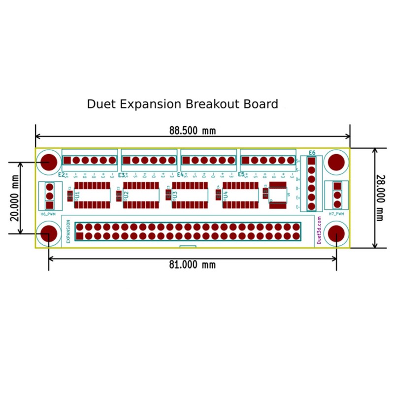Duet Expansion Breakout Board - płyta rozszerzenia