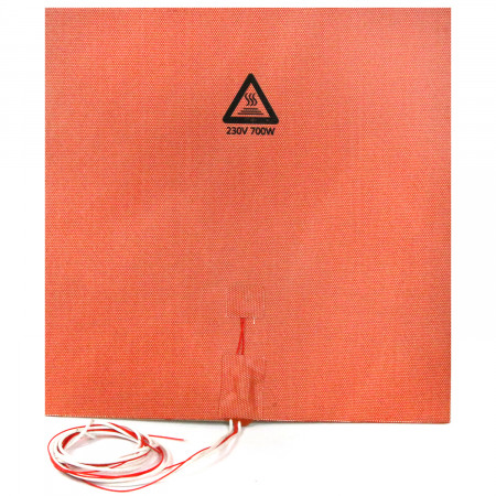 Silicone heater mat 300x300mm 230V 700W