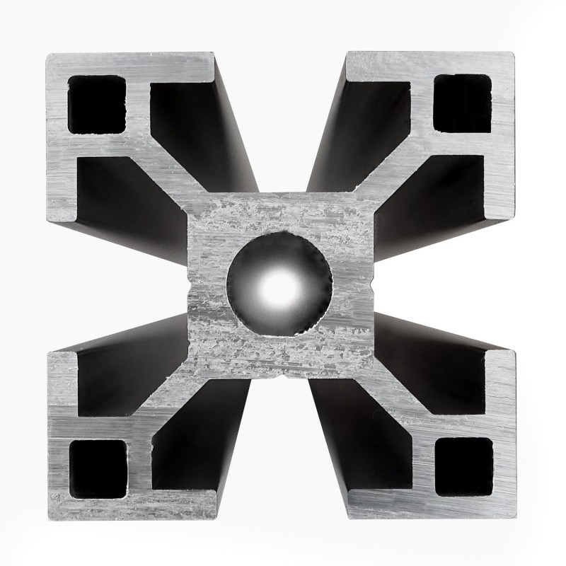 Aluminiumprofil ALTRAX 3030 T-SLOT 100cm - mattschwarz