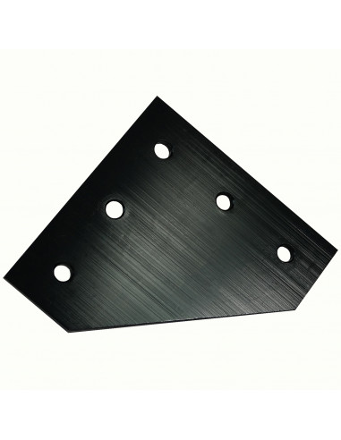 L-type connection plate for 3030 profile - black