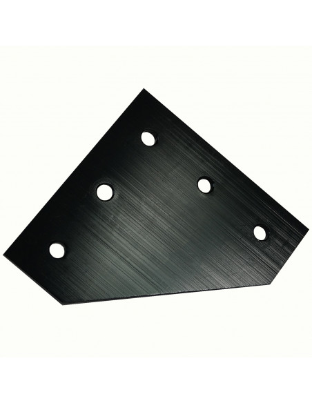 L-type connection plate for 3030 profile - black