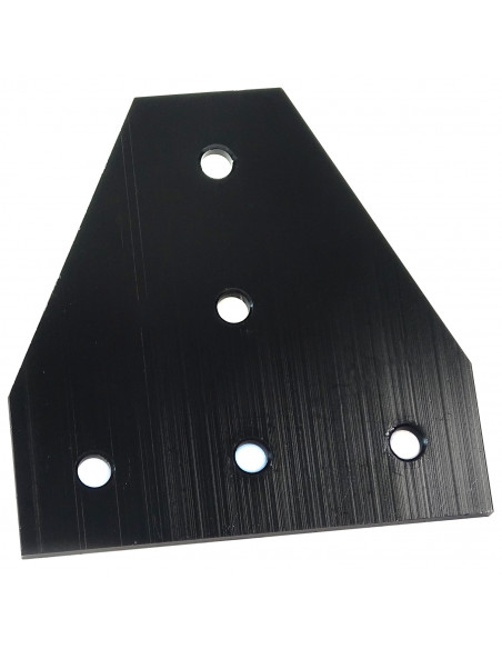 T-type connection plate for 3030 profile - black
