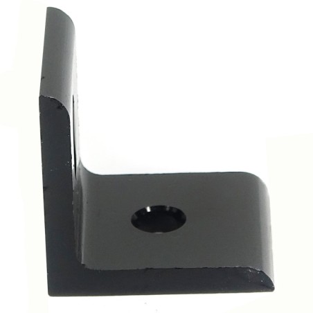 Flat aluminum corner for 3030 profile - 30x30x26 - black