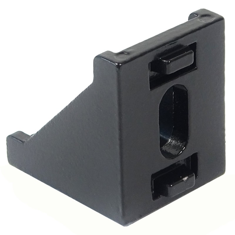 Złącze kątowe 90° wzmocnione - 35x35x28mm - czarne