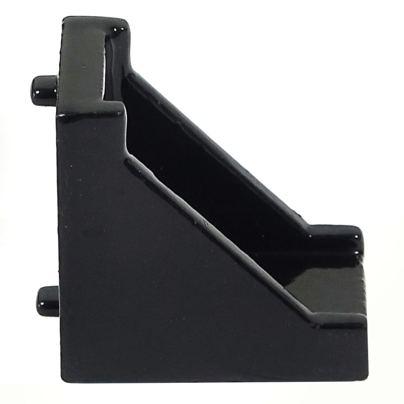 90° reinforced angle bracket - 28x28x20mm - black
