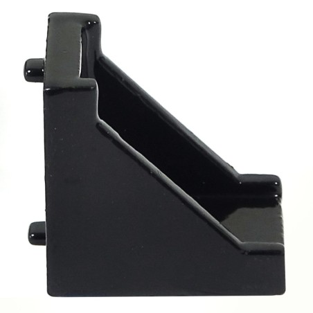90° reinforced angle bracket - 28x28x20mm - black