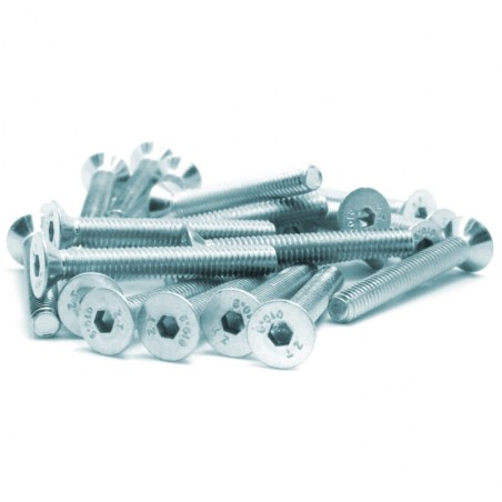 Śruba imbusowa stożkowa M5x20mm DIN 7991 - ocynk