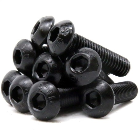Socket Head Button Screw M8x16mm ISO 7380-1 - black