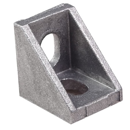 90° verstärkter Winkel - 20x20x17mm - silber