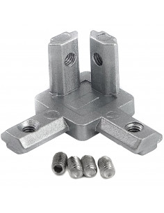 3-way corner connector L type for 20x20 extrusion