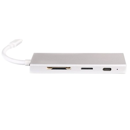 Adapter HUB USB-C 7w1 3 x USB 3.0 HDMI 4K SD PD