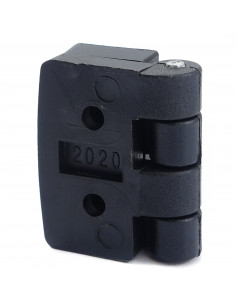 Plastic hinge for 3030 profiles - black