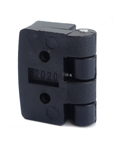 Kunststoffscharnier für Profil 3030 - schwarz