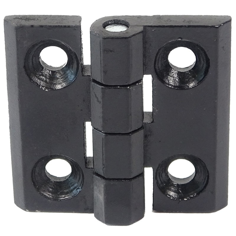 Metal hinge for 2020 profile - black