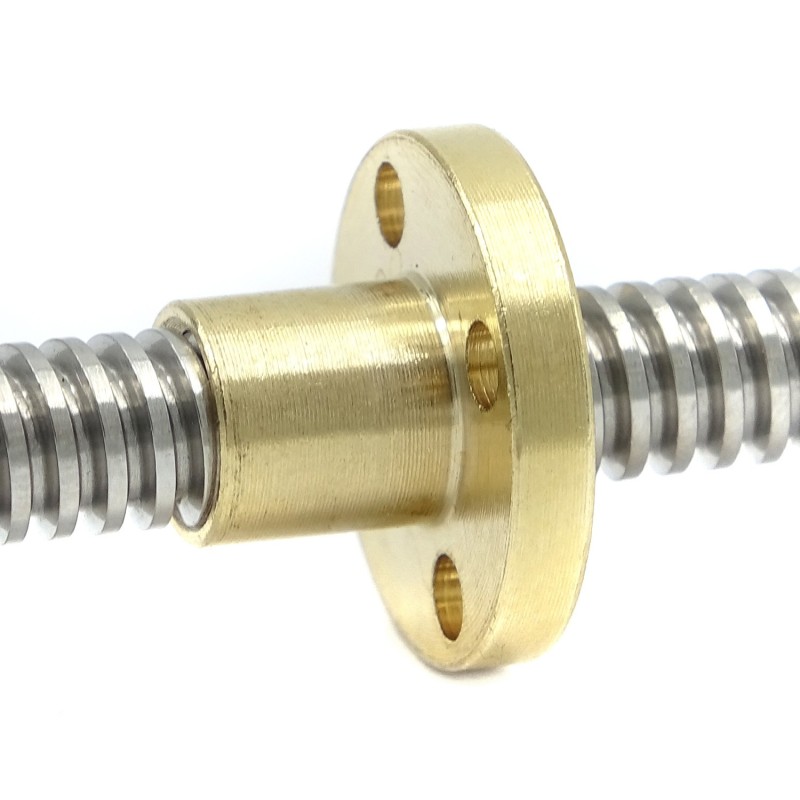 Śruba trapezowa Tr8x2 - 300mm z nakrętką