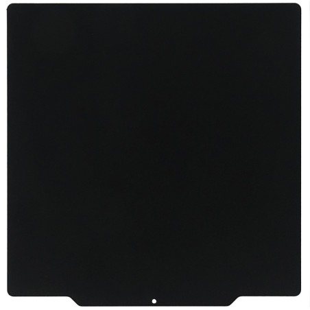 Spring steel sheet 235x235mm textured - black