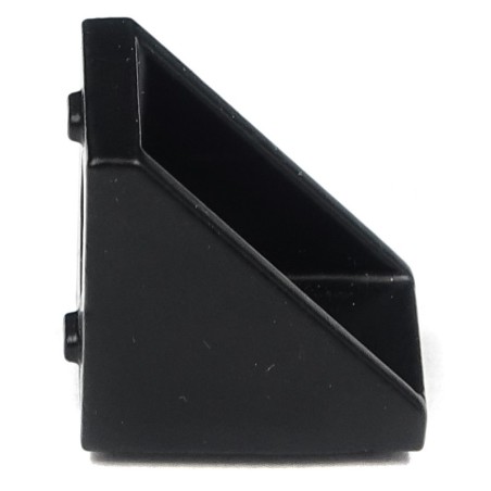 90° reinforced angle bracket - 20x20x17mm - black