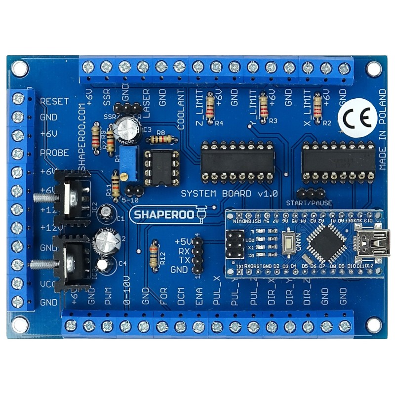 Komplet Płyta główna Shaperoo v1.0 - GRBL, ESTLCAM + płyta rozszerzeń