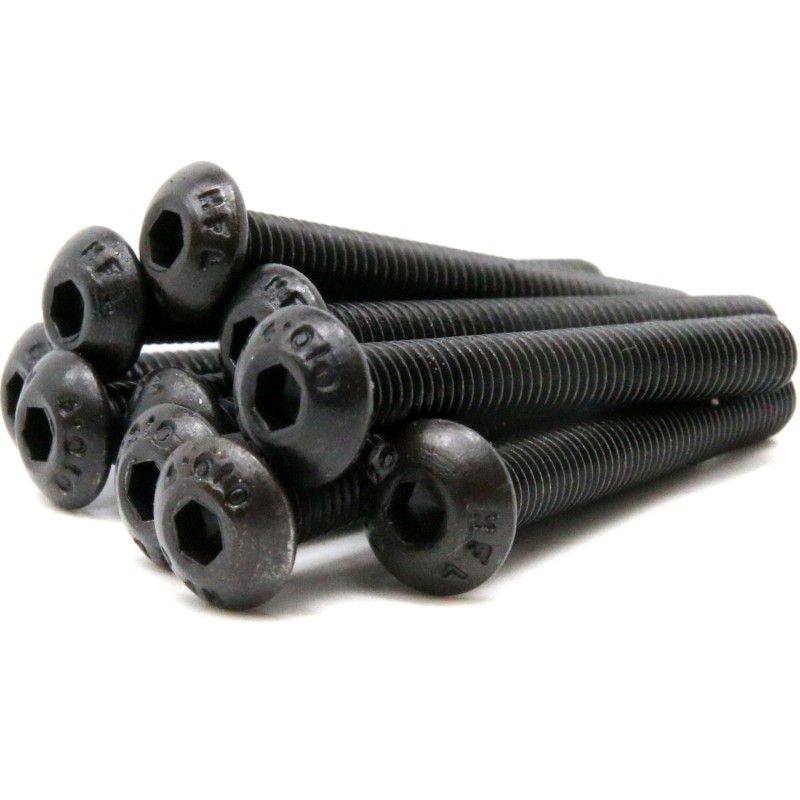 Śruba imbusowa z łbem kulistym M6x30mm ISO 7380-1 - czarna